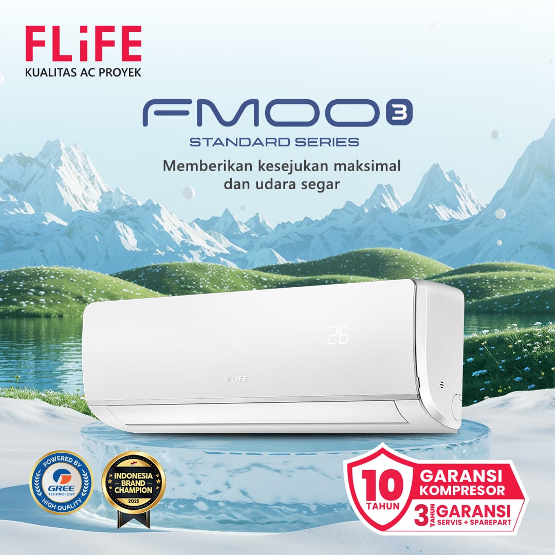 Flife Gree AC Split Standard 2 PK FMOO3 Series - FAC-18FMOO3